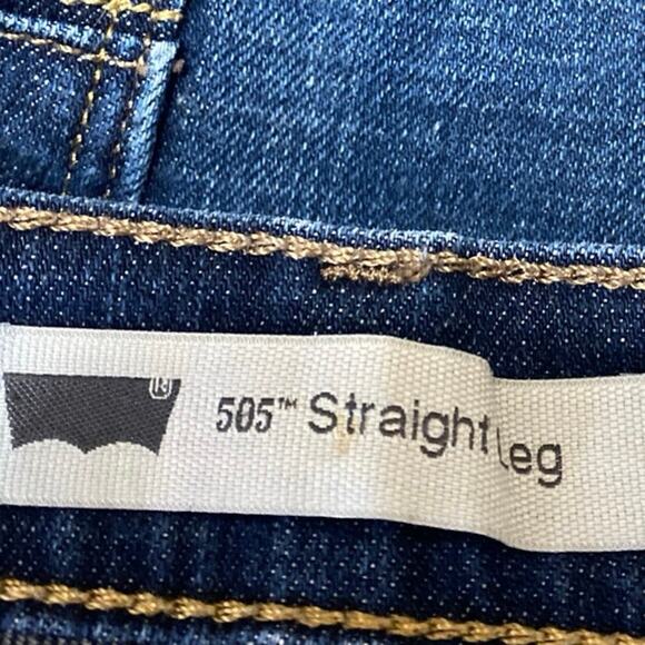 Levi's 505 Straight Leg Women's Blue Flared Bootcut Denim Jeans Pants Size 30 - Picture 5 of 6